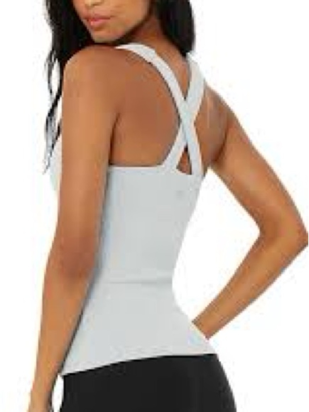 Alo Yoga Elevate Criss Cross Back Athletic Workout Tank Top M
